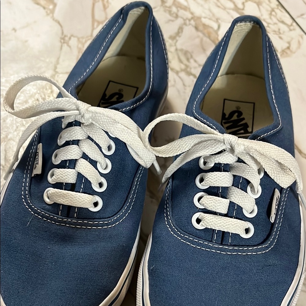 Vans Blue Canvas Sneakers